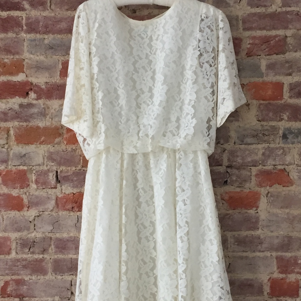 Sue Brett Dress Blouson Sheath Wedding Lace